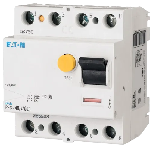 EATON RESIDUAL CURRENT CIRCUIT BREAKERS PF6